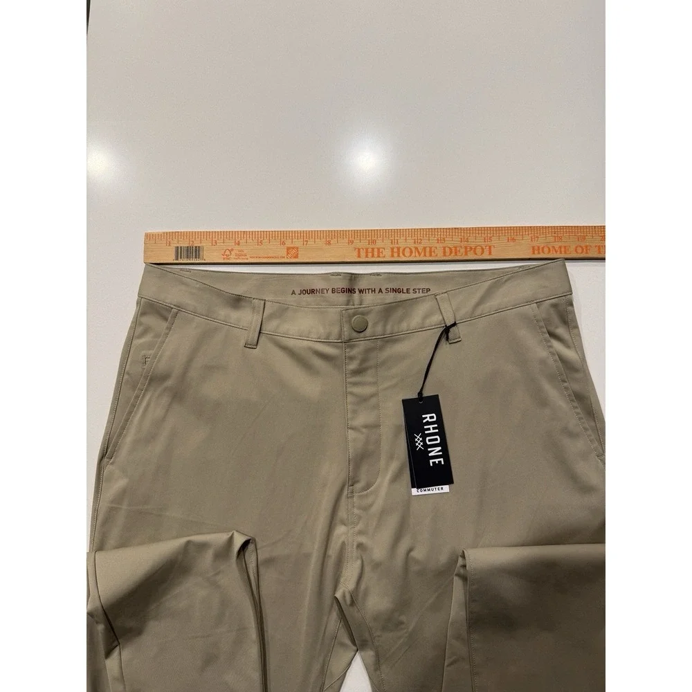 Rhone Commuter Pant Skinny Khaki 100541-212-36 Mens 36 NWT